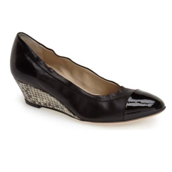 Attilio Giusti Leombruni Shoes - AGL Attilio Giusti Leombruni “Jody” patent and leather wedge pump